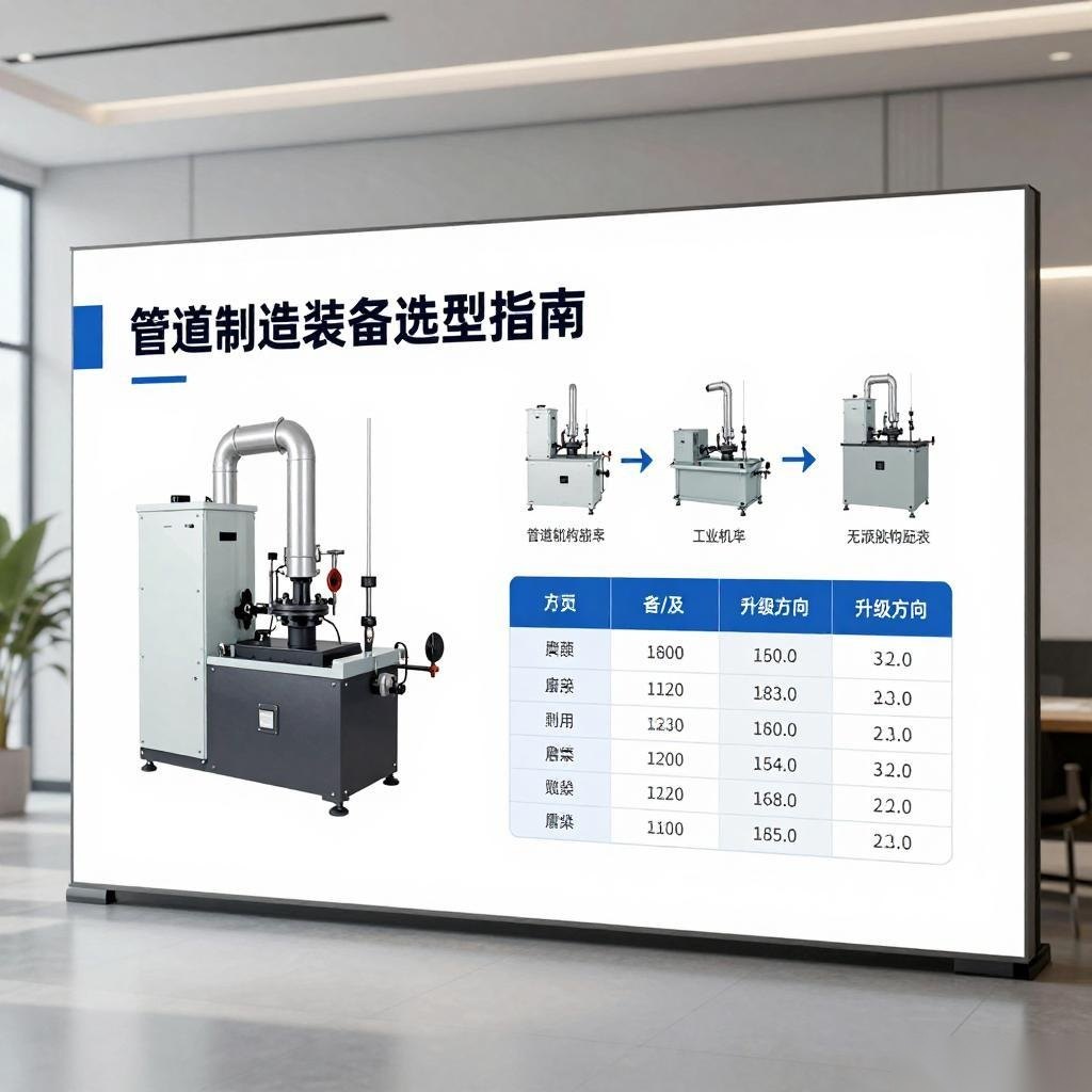 管道制造装备选型指南:参数对比与升级方向分析全攻略