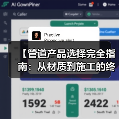 【管道产品选择完全指南：从材质到施工的终极攻略】