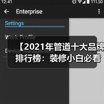 【2021年管道十大品牌排行榜：装修小白必看的选品指南】（图3）