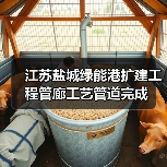 江苏盐城绿能港扩建工程管廊工艺管道完成（图2）