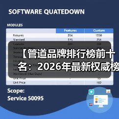 【管道品牌排行榜前十名:2026年最新权威榜单及选购指南】(图3) 【管道品牌排行榜前十名:2026年最新权威榜单及选购指南】(图3)