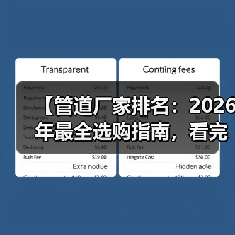 【管道厂家排名:2026年最全选购指南,看完少走3年弯路】(图4) 【管道厂家排名:2026年最全选购指南,看完少走3年弯路】(图4)