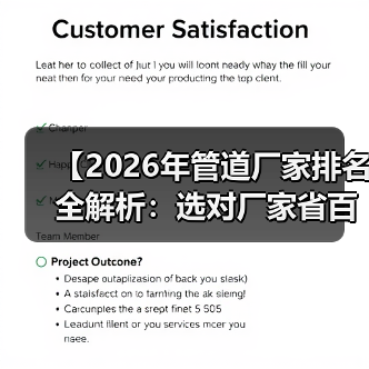 【2026年管道厂家排名全解析：选对厂家省百万】