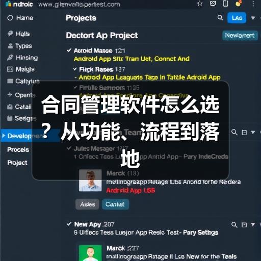 合同管理软件怎么选?从功能、流程到落地的实用指南