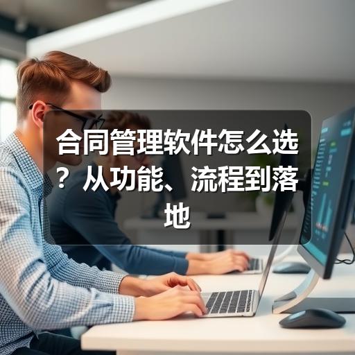 合同管理软件怎么选?从功能、流程到落地的实用指南