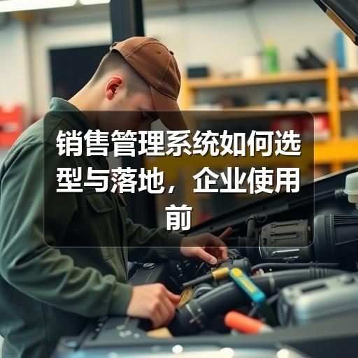 销售管理系统如何选型与落地，企业使用前应重点看什么