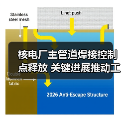 核电厂主管道焊接控制点释放 关键进展推动工程建设