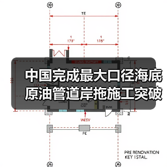 中国完成最大口径海底原油管道岸拖施工突破(图1) 中国完成最大口径海底原油管道岸拖施工突破(图1)