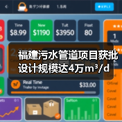 福建污水管道项目获批 设计规模达4万m³/d