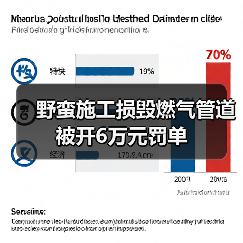 野蛮施工损毁燃气管道 被开6万元罚单（图2）