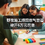 野蛮施工损毁燃气管道 被开6万元罚单（图3）