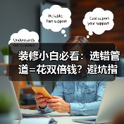 装修小白必看:选错管道=花双倍钱?避坑指南(图3) 装修小白必看:选错管道=花双倍钱?避坑指南(图3)