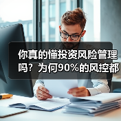你真的懂投资风险管理吗?为何90%的风控都在做无用功?(图3) 你真的懂投资风险管理吗?为何90%的风控都在做无用功?(图3)