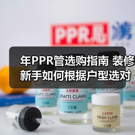 年PPR管选购指南 装修新手如何根据户型选对管径壁厚