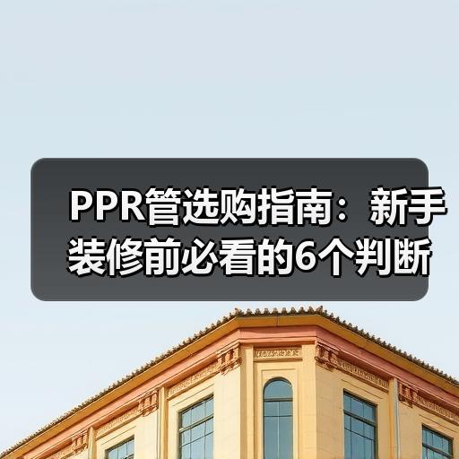 PPR管选购指南：新手装修前必看的6个判断要点