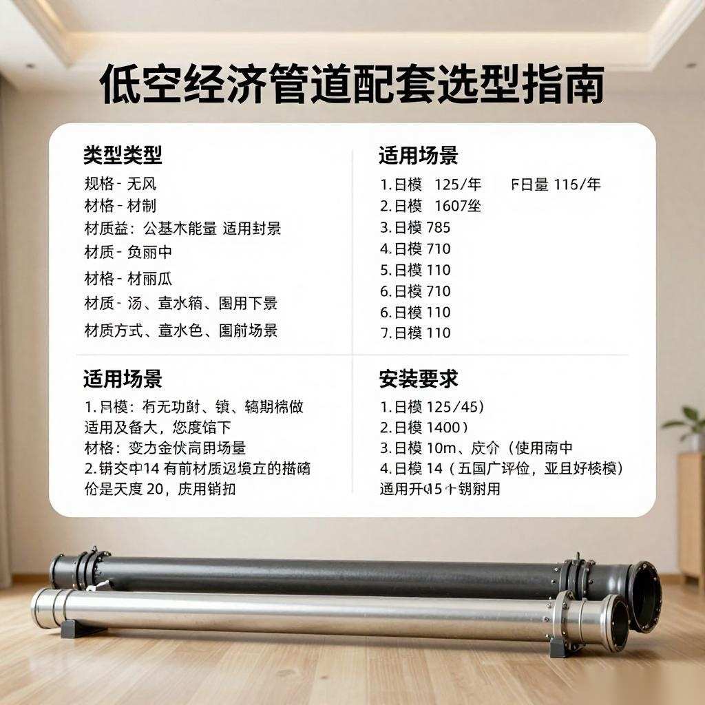 低空经济管道配套选型指南：关键参数对比与决策要点全攻略