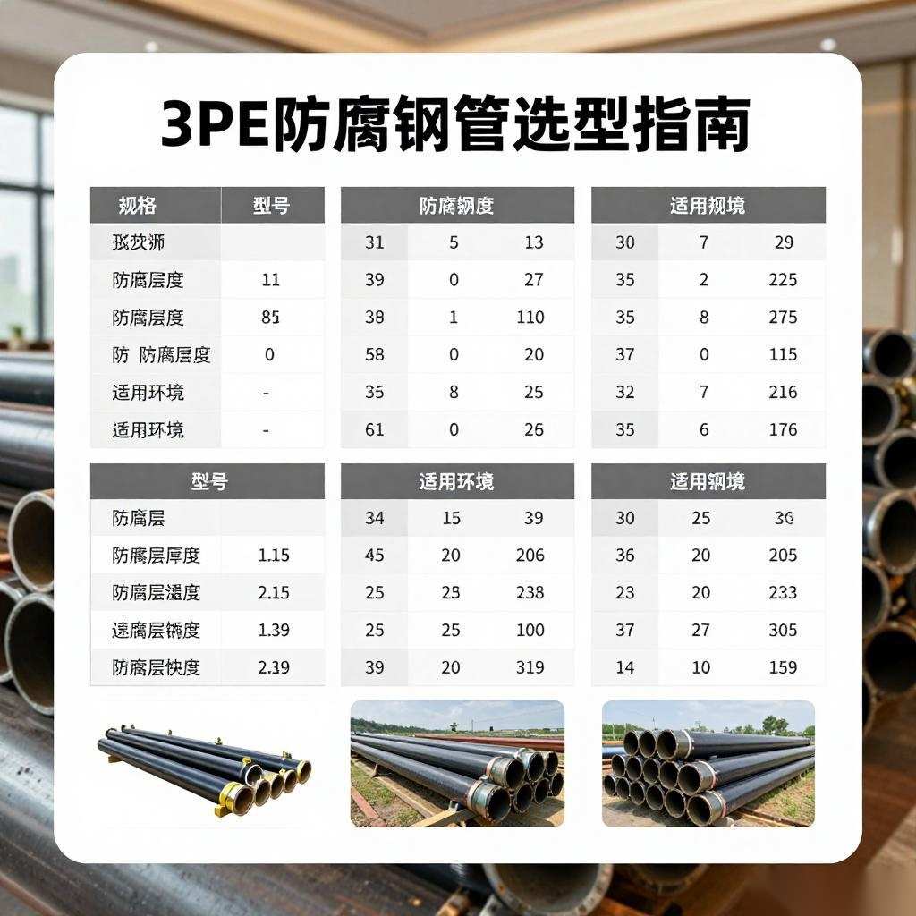 3PE防腐钢管选型指南:技术参数对比与应用要点全攻略
