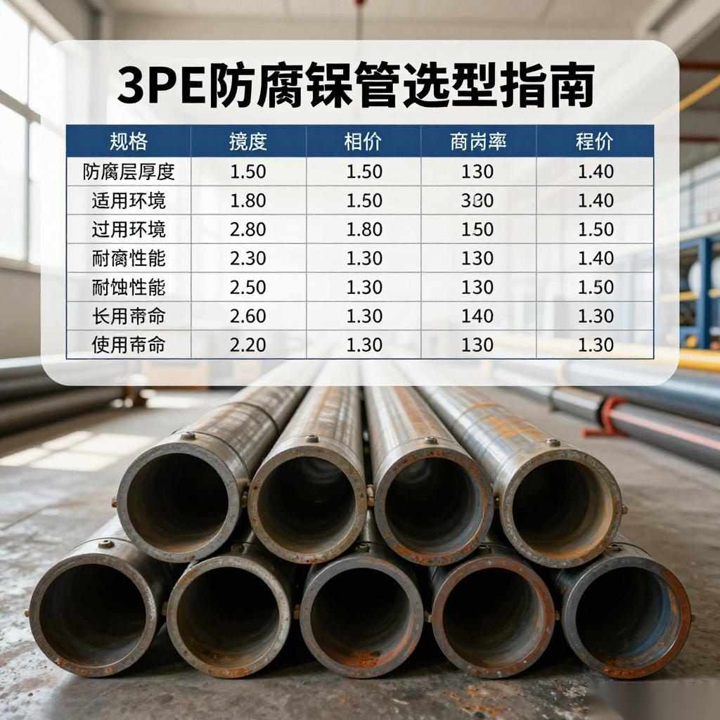 3PE防腐钢管选型指南:技术参数对比与应用要点全攻略