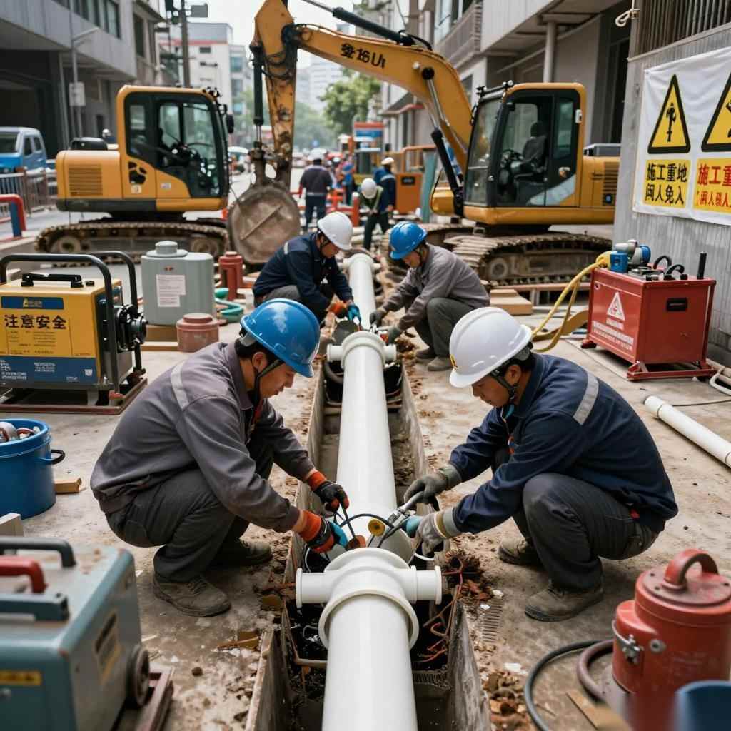 PVC管安装调试与使用方法｜城市更新管网改造全攻略