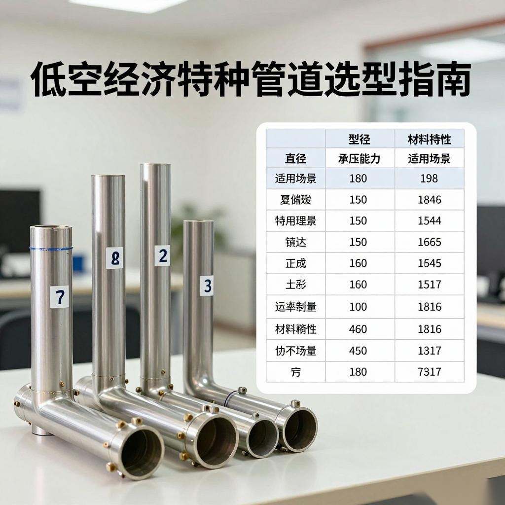 低空经济特种管道选型指南：参数对比与应用场景分析