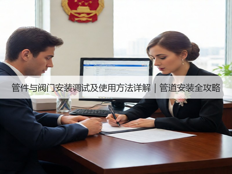 管件与阀门安装调试及使用方法详解｜管道安装全攻略