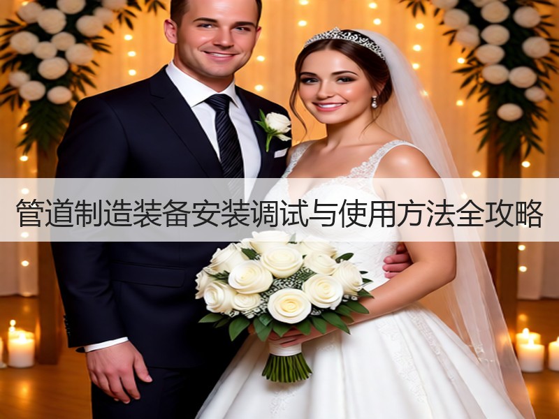 管道制造装备安装调试与使用方法全攻略