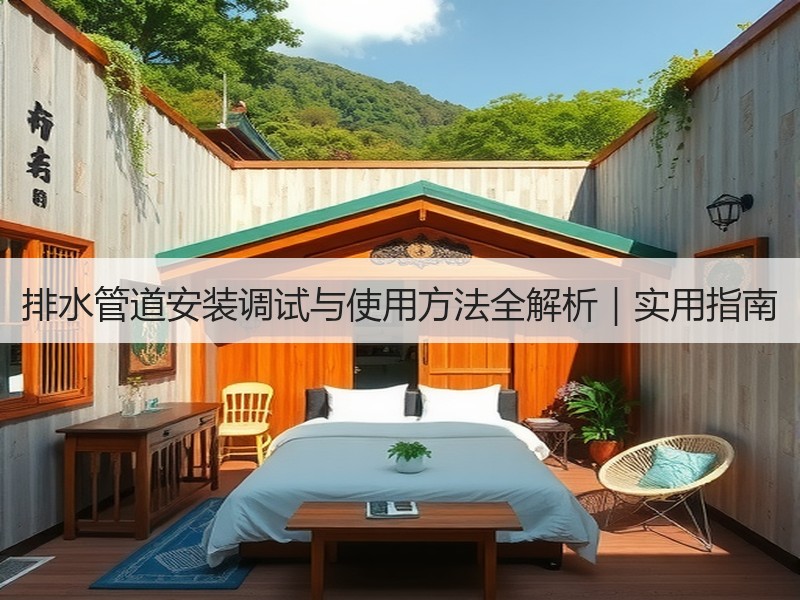 排水管道安装调试与使用方法全解析｜实用指南