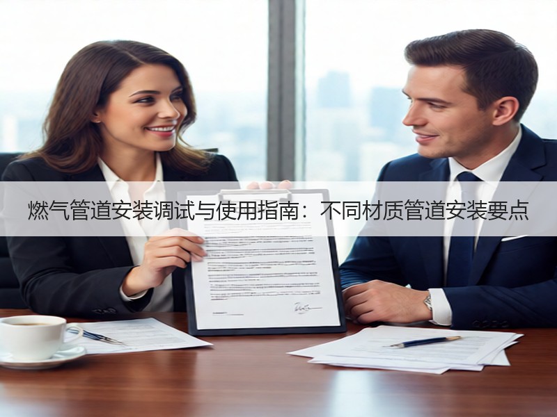 燃气管道安装调试与使用指南：不同材质管道安装要点
