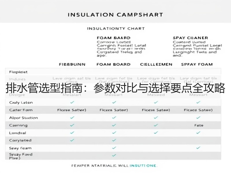 排水管选型指南：参数对比与选择要点全攻略