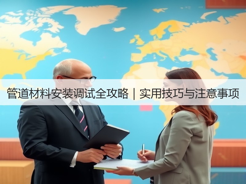 管道材料安装调试全攻略｜实用技巧与注意事项
