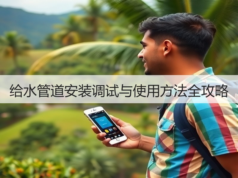 给水管道安装调试与使用方法全攻略