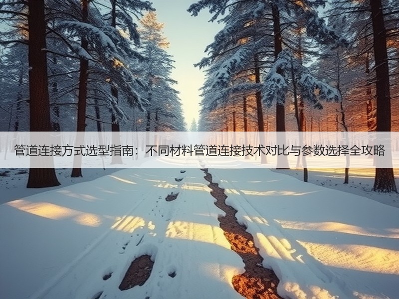 管道连接方式选型指南：不同材料管道连接技术对比与参数选择全攻略