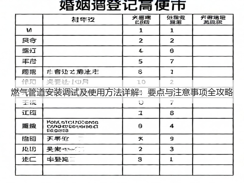 燃气管道安装调试及使用方法详解：要点与注意事项全攻略