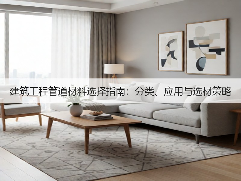 建筑工程管道材料选择指南：分类、应用与选材策略