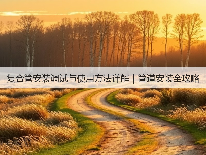 复合管安装调试与使用方法详解｜管道安装全攻略