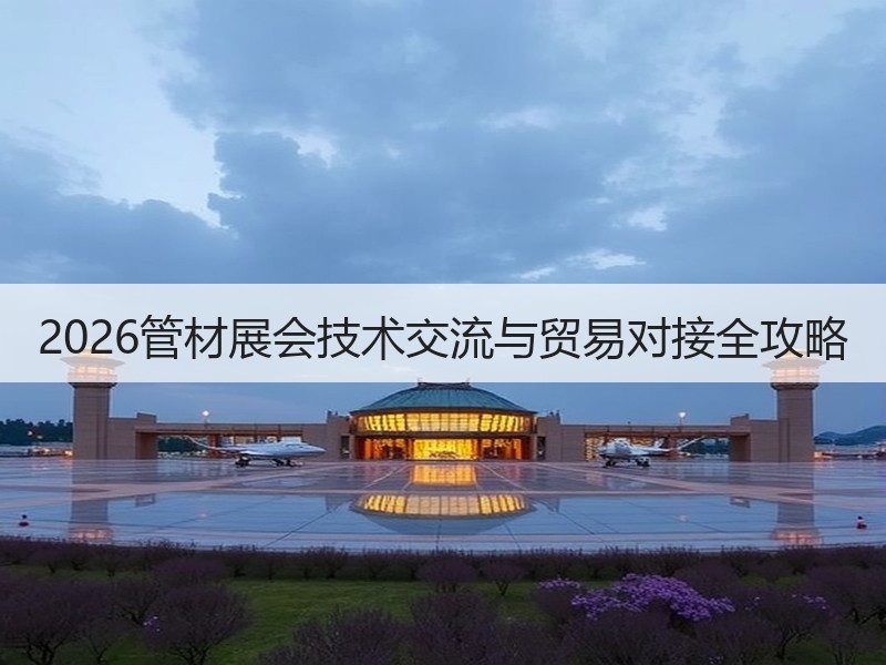 2026管材展会技术交流与贸易对接全攻略