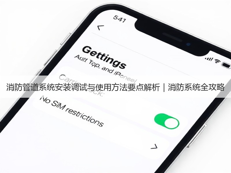 消防管道系统安装调试与使用方法要点解析｜消防系统全攻略